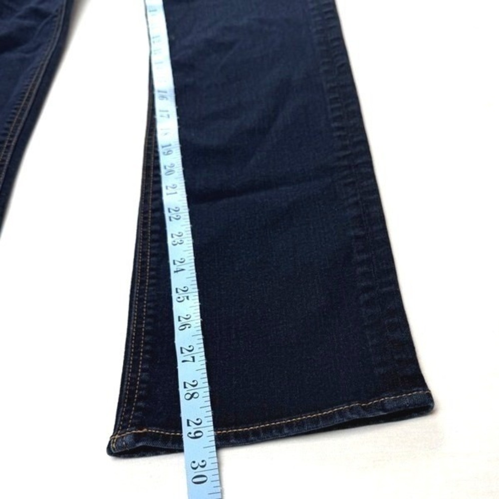 J Crew Stretch Dark Wash Skinny Jeans Women Size 27x31 - Picture 7 of 8